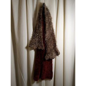 Lot of 2‎ Women's Fuzzy Winter Scarves -No Issues